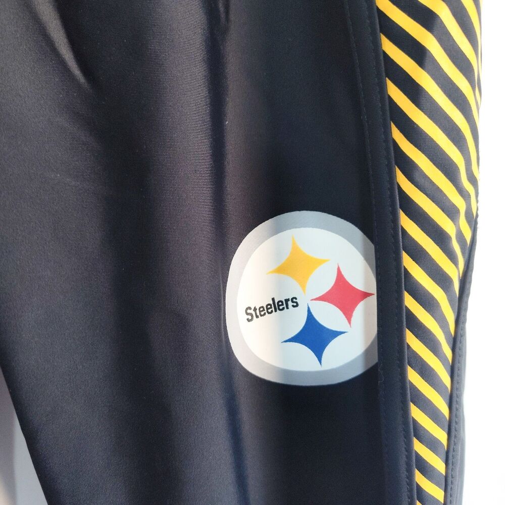Steelers Leggings Womens Size Small NFL Team Apparel‎ Black Yellow Striped Logo - Picture 5 of 10